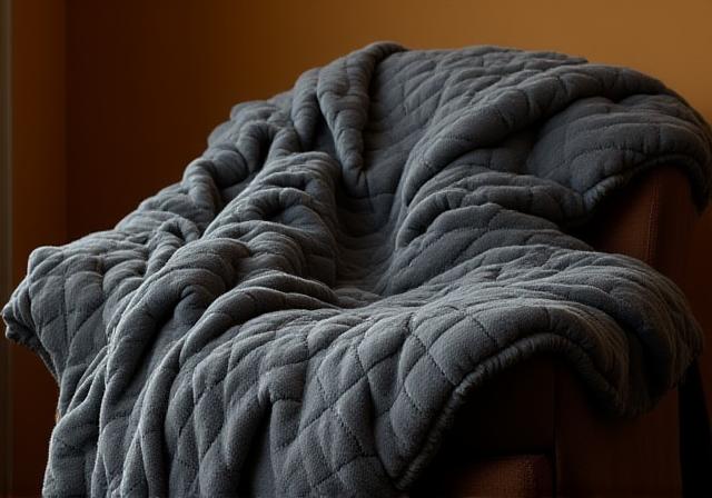 Weighted blanket with uniform pressure glass beads